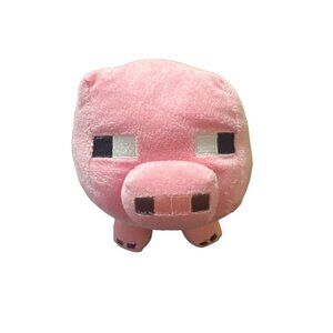 Minecraft Pig Plush Toy Pink & Soft Cuddly Stuffed Animal with 6"
